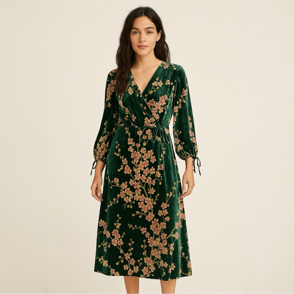 Saint Geraldine ModCloth Burnout crushed velvet dress